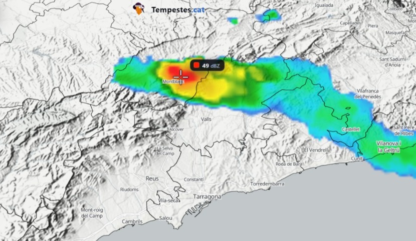 Radar en viu de TEMPESTES.CAT